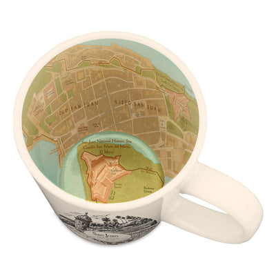 San Juan Puerto Rico Vintage Map Mug
