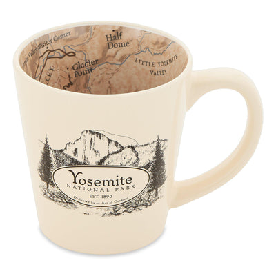 Yosemite National Park Map Inside Out Coffee Mug - McGovern & Company
