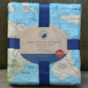 Acadia National Park Map Plush Blanket - McGovern & Company