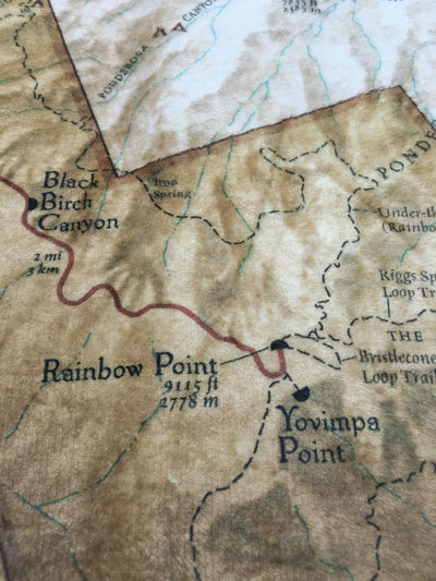 Bryce Canyon Map Blanket - McGovern & Company