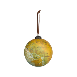 Everglades Map Globe-Shaped Ornament