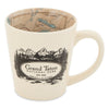 Grand Teton Map Inside Out Latte Mug - McGovern & Company