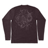 Acadia Line Map and Cartouche Long-Sleeve Unisex Tee