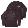 Acadia Line Map and Cartouche Long-Sleeve Unisex Tee