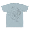 Acadia Line Map and Compass Short-Sleeve Unisex Tee