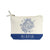 Acadia National Park Blueprint Map Recycled Canvas Zip Pouch