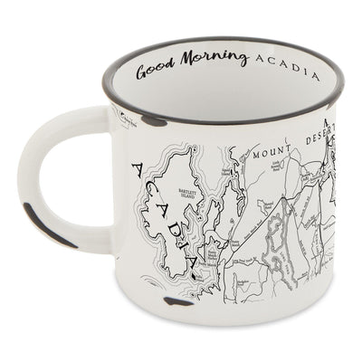 Acadia National Park Map Camp Mug