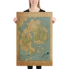 Acadia National Park Map Poster