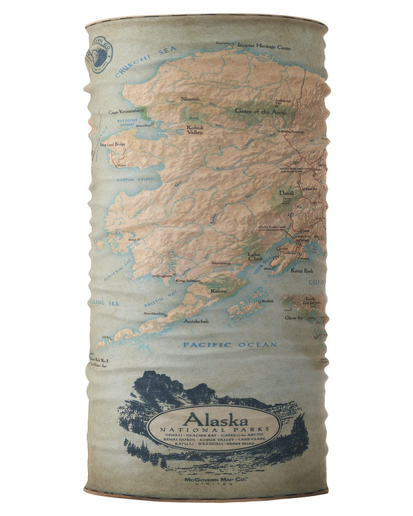Alaska Vintage Map Bana - McGovern & Company