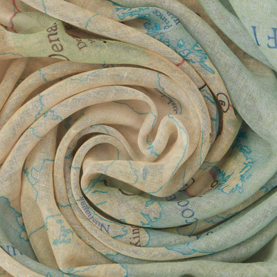 Alaska Vintage Map Scarf