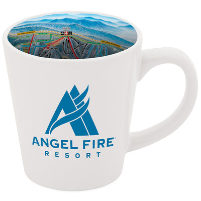 Angel Fire Resort Ski Map Latte Mug