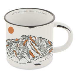 Anza-Borrego Desert State Park Contour Lines Camp Mug