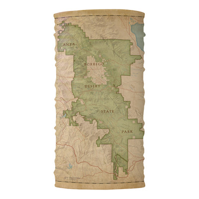 Anza-Borrego Desert State Park Vintage Map Bana