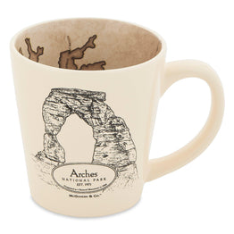 Arches National Park Inside Out Map Mug