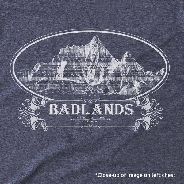 Badlands Cartouche and Map Unisex Long-Sleeve Tee - McGovern Outdoor