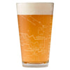 Badlands National Park Map Pint Glass