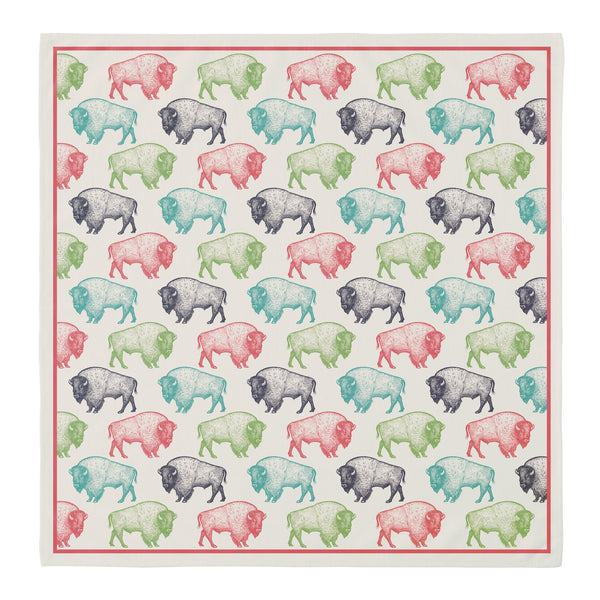 Bison Pattern Cotton Bandana