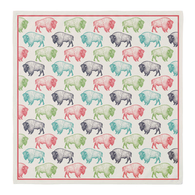 Bison Pattern Cotton Bandana