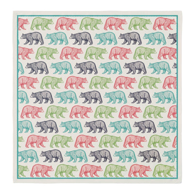 Black Bear Pattern Cotton Bandana