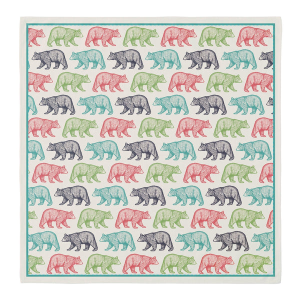 Black Bear Pattern Cotton Bandana