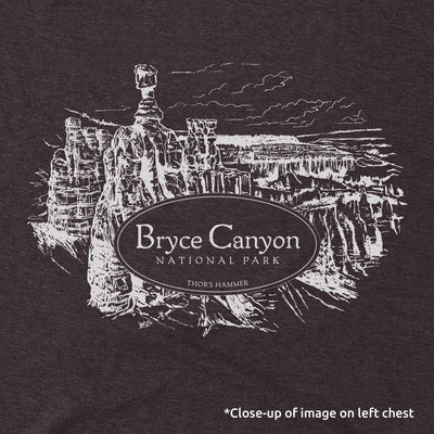 Bryce Canyon Line Map and Cartouche Short-Sleeve Unisex Tee - McGovern Outdoor