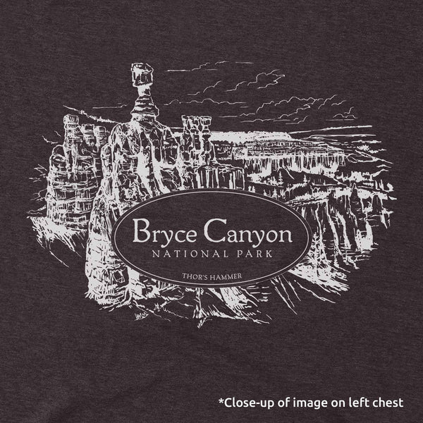 Bryce Canyon Line Map and Cartouche Short-Sleeve Unisex Tee - McGovern Outdoor