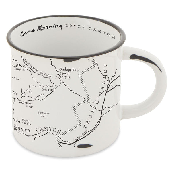 Bryce Canyon National Park Map Camp Mug - McGovern Outdoor