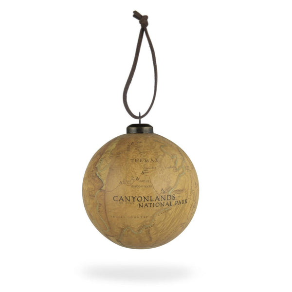 Canyonlands Vintage Map Ornament