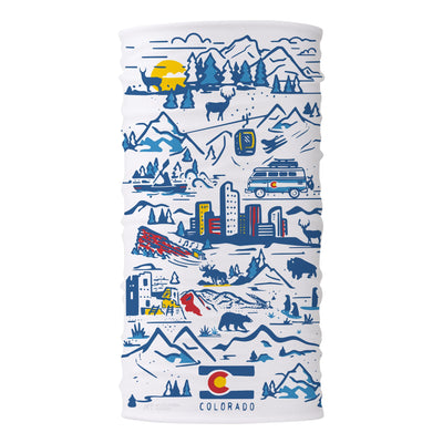 Colorado State Illustrated Map Bana