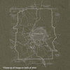 Crater Lake Line Map Short-Sleeve Unisex Tee