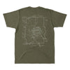 Crater Lake Line Map Short-Sleeve Unisex Tee
