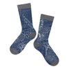 Craters of the Moon Line Map Socks