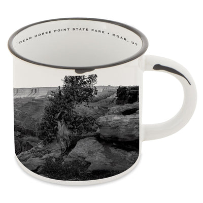 Dead Horse Point Black and White Photo Camp Mug