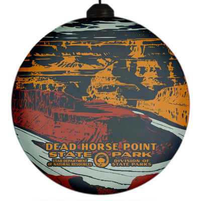 Dead Horse Point State Park WPA Flat-Globe-Shaped Ornament