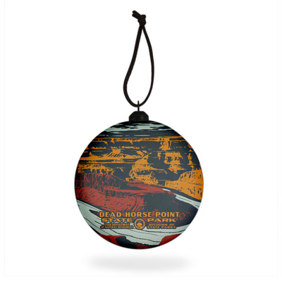 Dead Horse Point State Park WPA Flat-Globe-Shaped Ornament