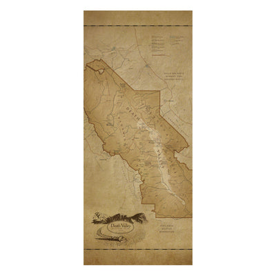 Death Valley National Park Map Scarf - McGovern & Company