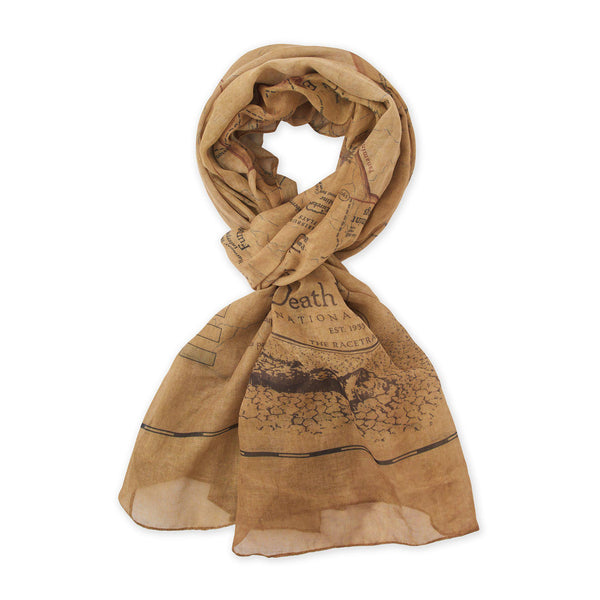 Death Valley National Park Map Scarf - McGovern & Company