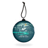 Delta Lake Grand Teton WPA Flat-Globe-Shaped Ornament