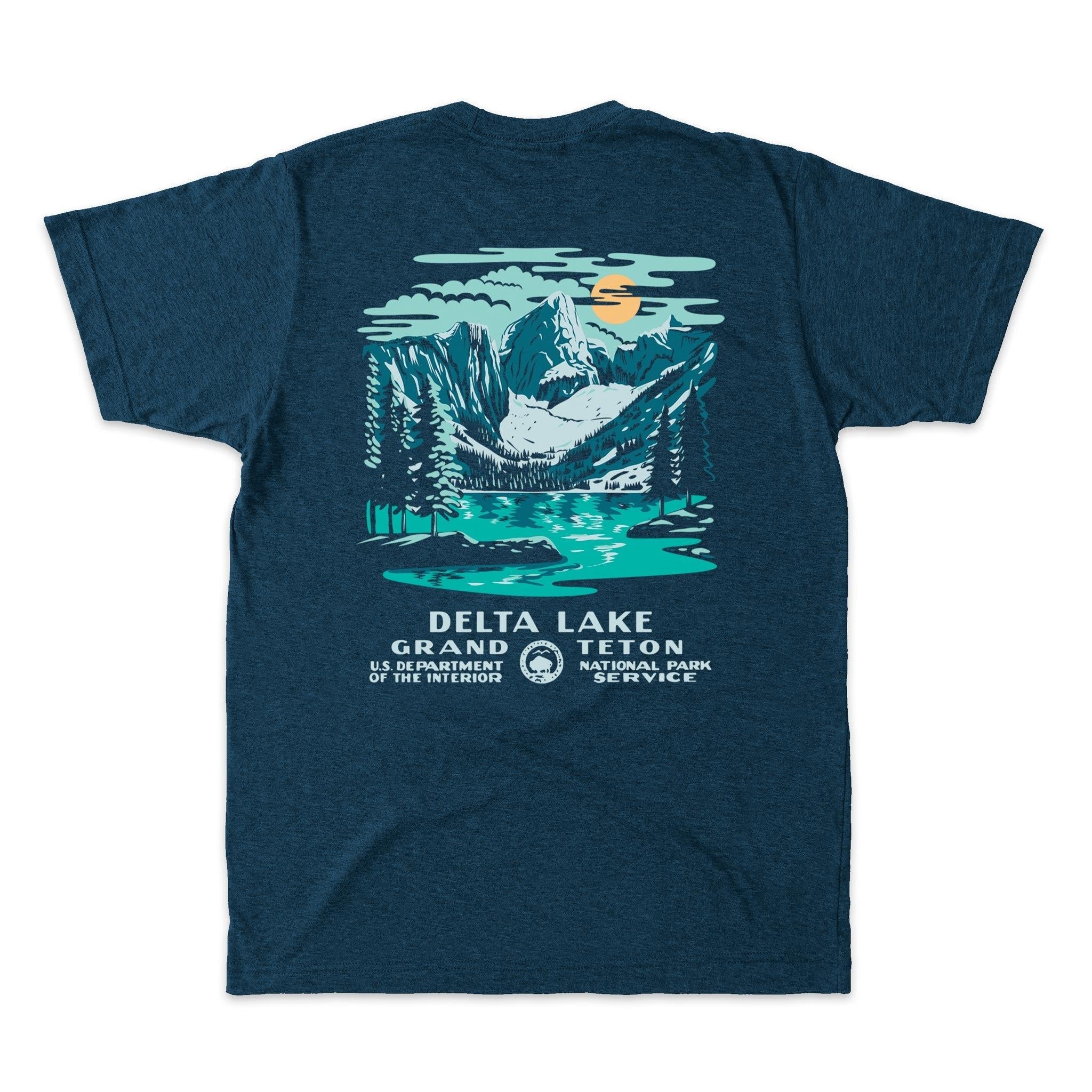 Delta Lake Grand Teton WPA Short-Sleeve Unisex Tee