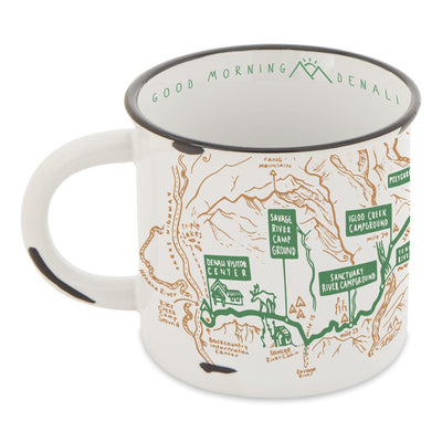 Denali Hand-Drawn Map Camp Mug