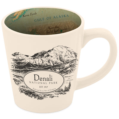 Denali Map Inside Out Latte Mug