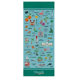 Florida State Illustrated Map Scarf
