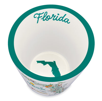 Florida State Illustrated Map Shot Glass