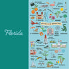 Florida State Illustrated Map Socks