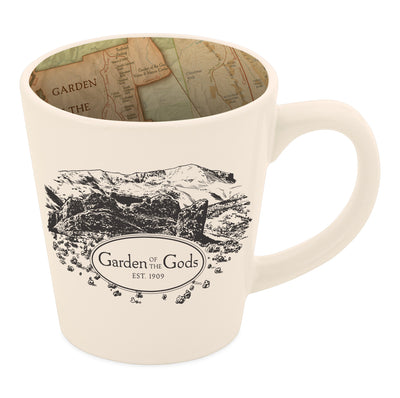 Garden of the Gods Vintage Map Latte Mug