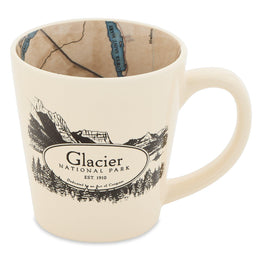 Glacier National Park Map Mug
