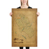 Glacier National Park Map Poster