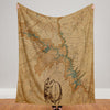 Glen Canyon Map Blanket