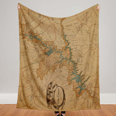 Glen Canyon Map Blanket