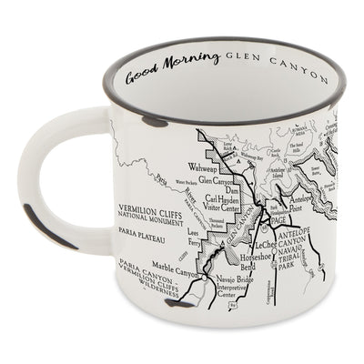 Glen Canyon National Recreation Area Line Map Camp Mug